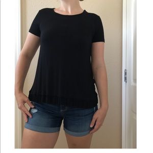 Style & Co Ruffled Hem Top